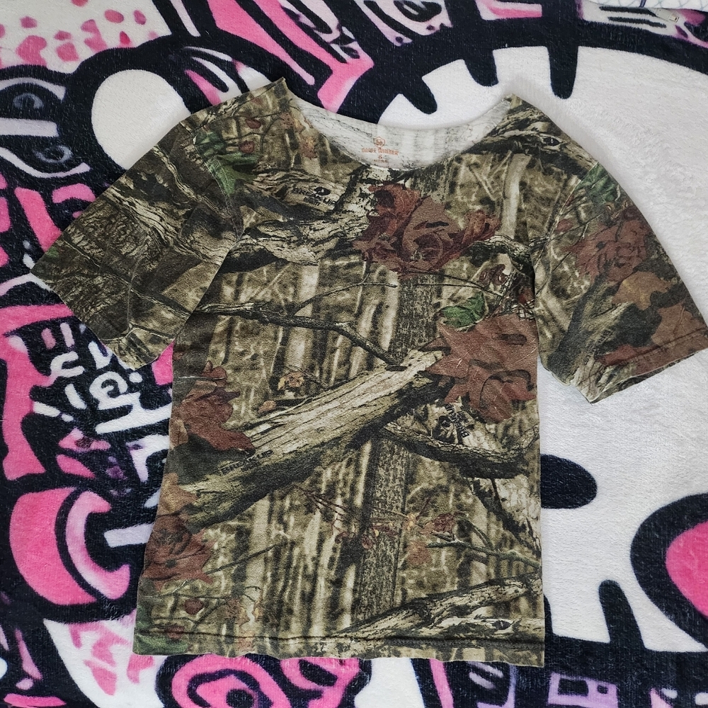 Realtree Camo Cotton T-shirt Off The Shoulder